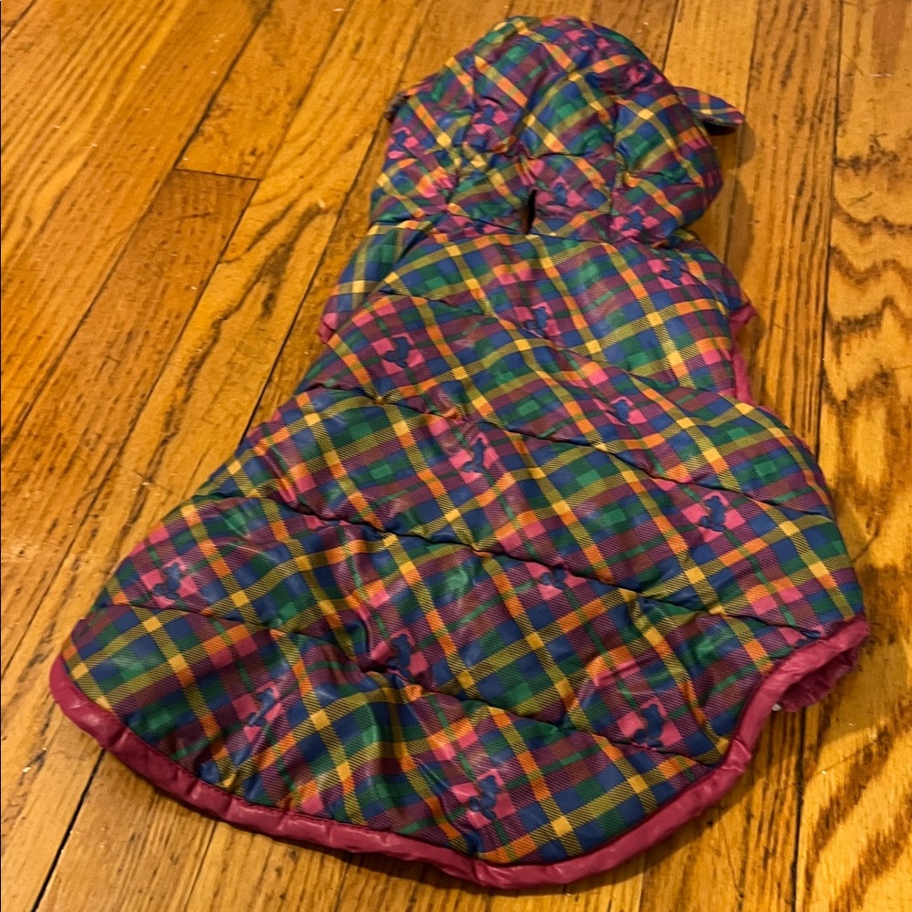 Plaid Dog Hooded Jacket